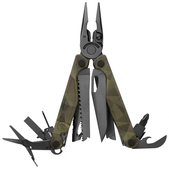 Мультитул LEATHERMAN CHARGE PLUS FOREST CAMO с нейлоновым чехлом 832710