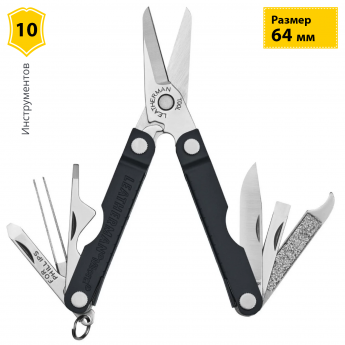 Мультитул LEATHERMAN MICRA JET BLACK 833179