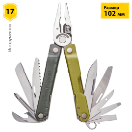 Мультитул LEATHERMAN REBAR MOSSY SLATE 833315 Мультитул LEATHERMAN REBAR MOSSY SLATE 833315