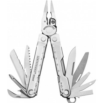 Мультитул LEATHERMAN REBAR 832553 с коричневым кожаным чехлом