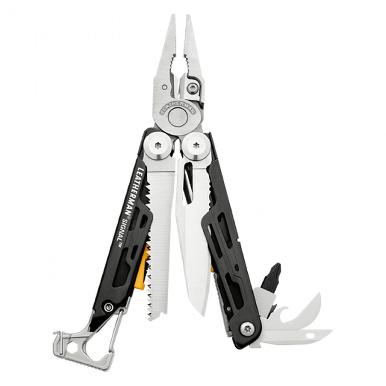 Leatherman black store and silver signal