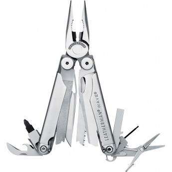 Мультитул LEATHERMAN WAVE GIFT 830082 с кожаным чехлом в металлической подарочной упаковке